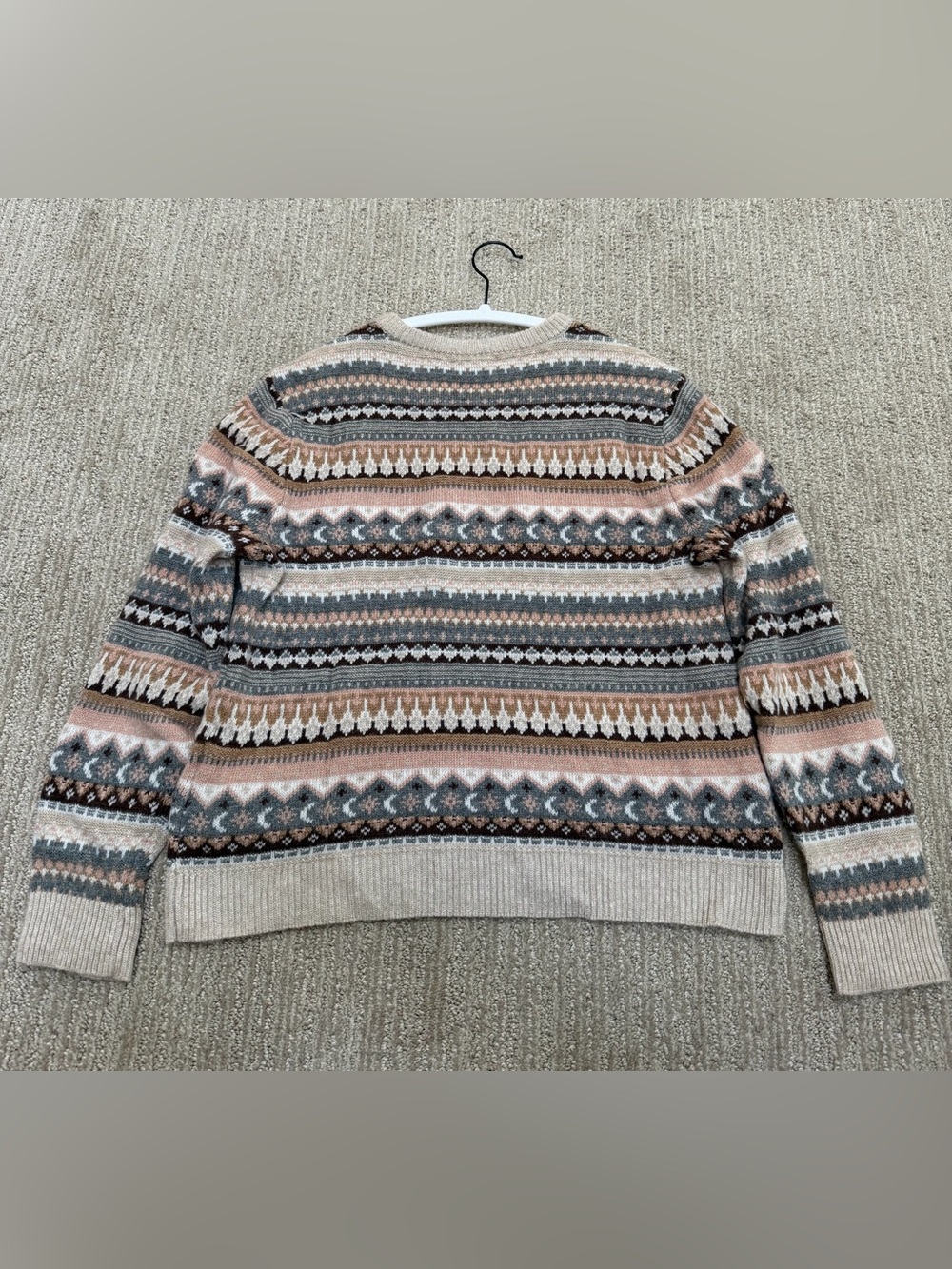 J.Crew Fair Isle Cropped Crewneck Wool Blend Sweater Size S - Picture 3 of 5